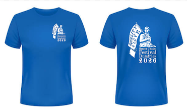 Dumfries 2026 Street Choirs Festival T-Shirt Front and Back