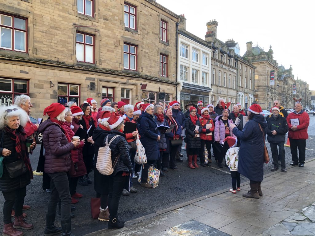 Tynedale Community Choir 2025.  Photo by Claire Lindsay