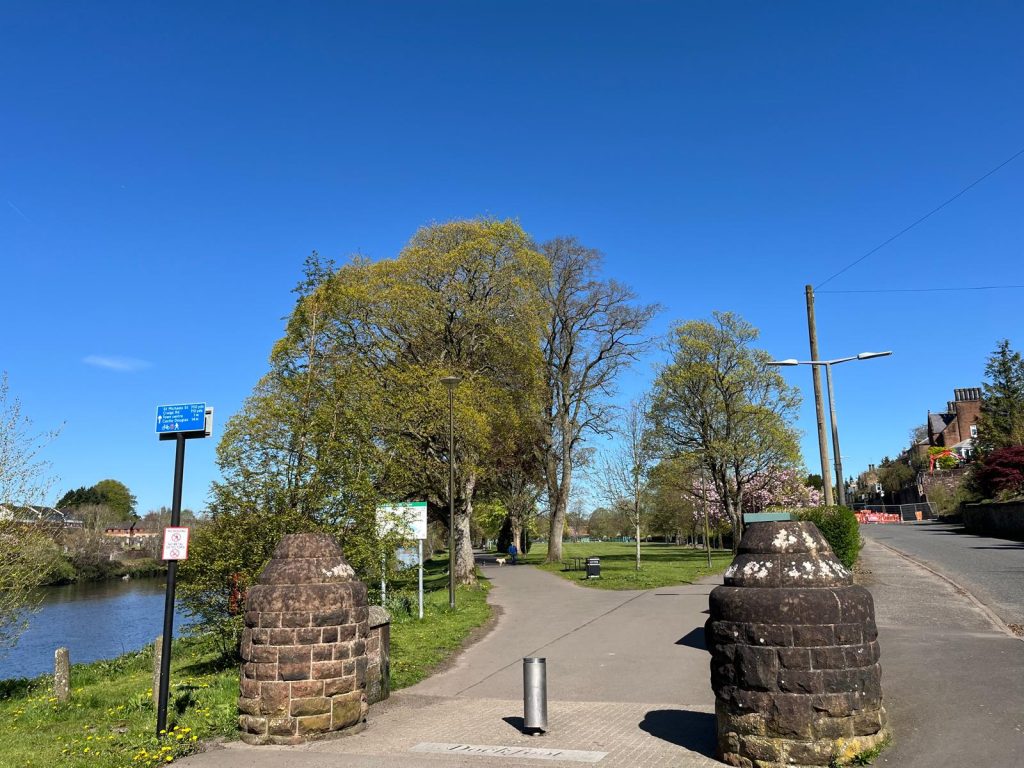The entrance to Dock Park