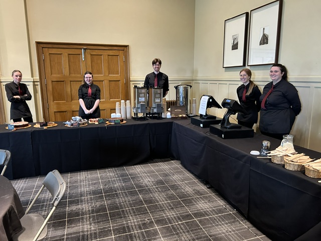 The Crichton Coffee BGar staff are prepared and ready for business